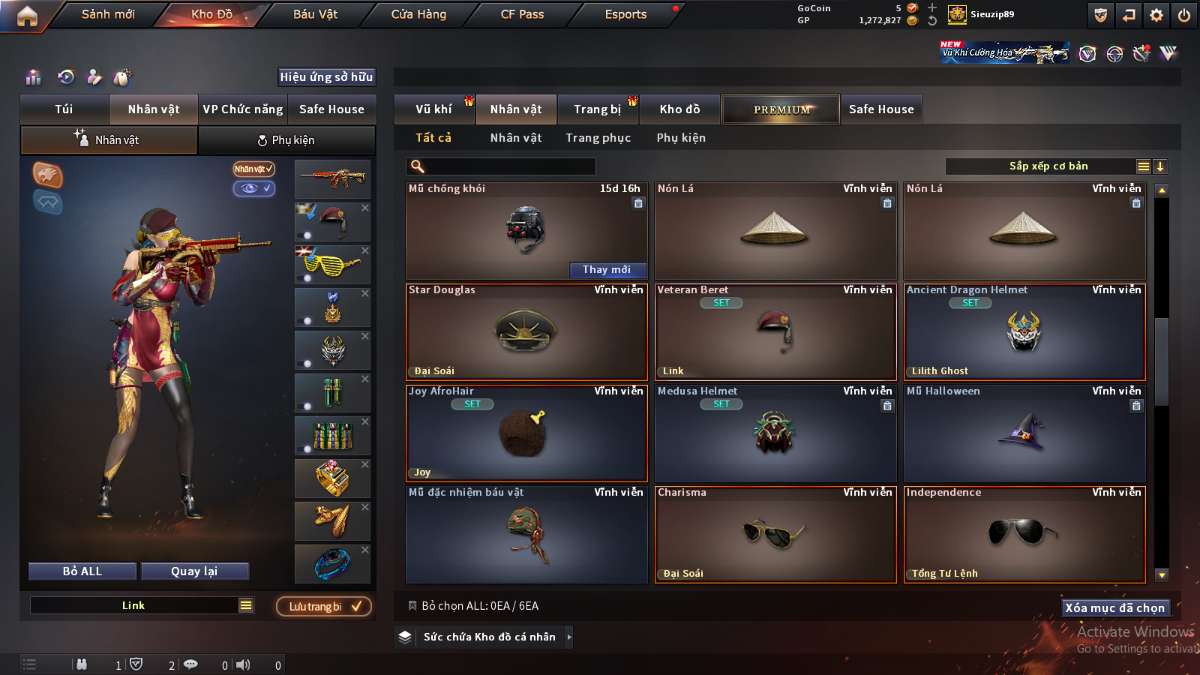 shop acc cf uy tin gia re